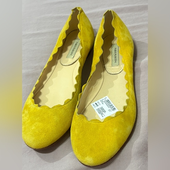 Suede Fabio Rusconi scalloped Ballet flats - Picture 2 of 13